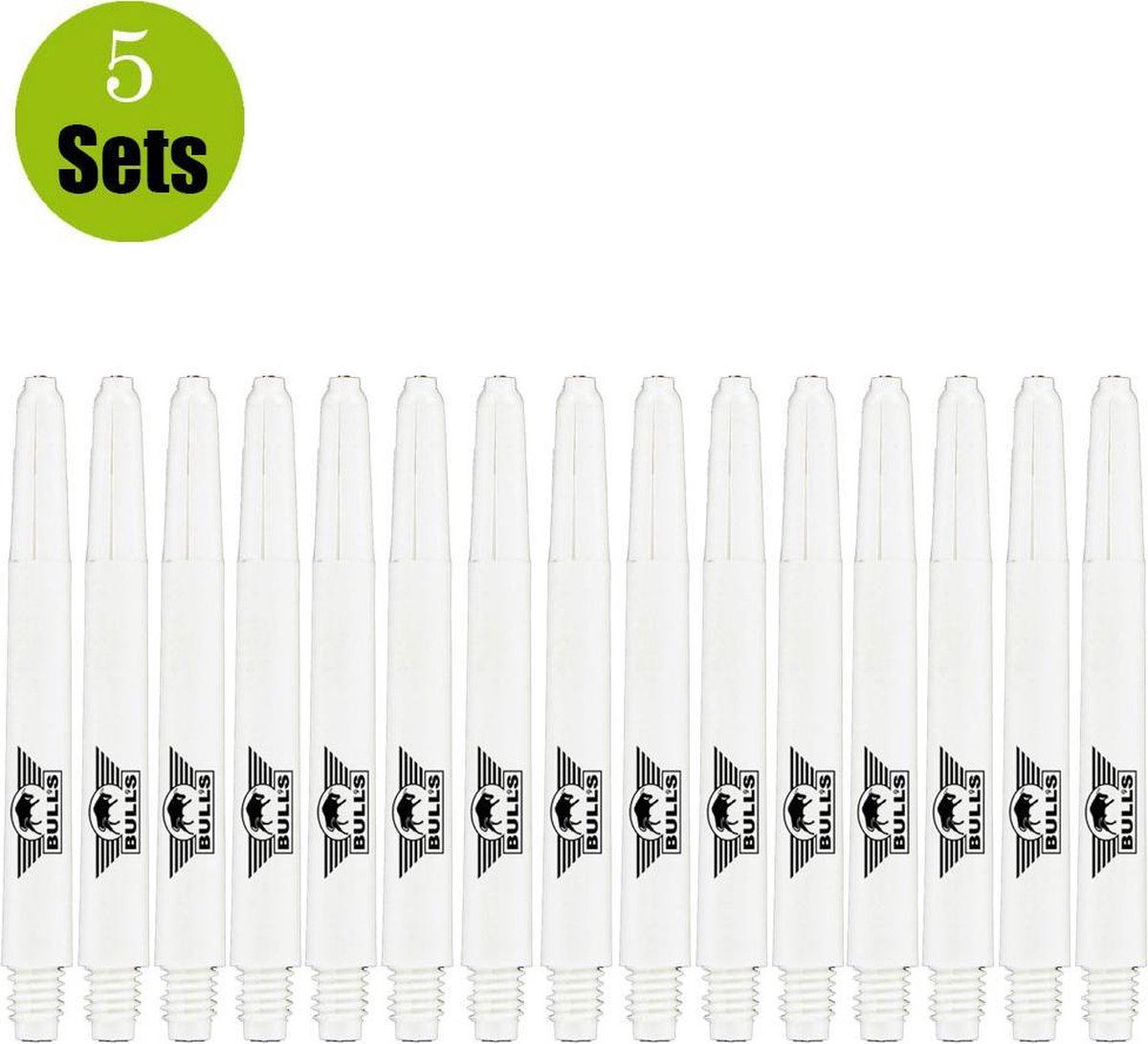 Bulls Nylon Dartshafts 5 Sets - Wit - Medium - (5 Sets)